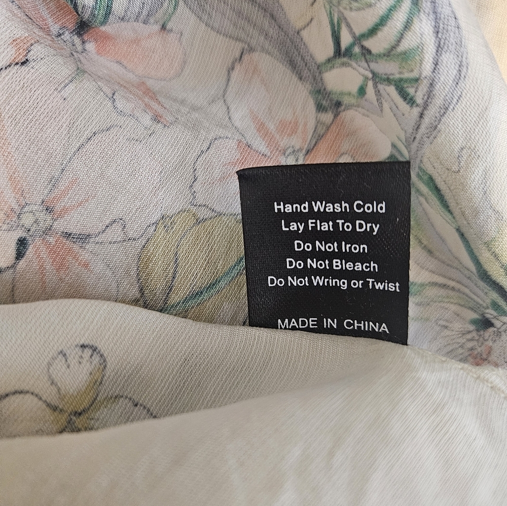 POL Floral Patchwork Button Front Blouse Top S/M … - image 7